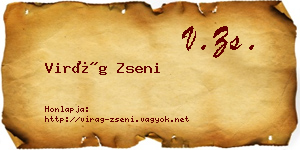 Virág Zseni névjegykártya
