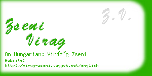 zseni virag business card